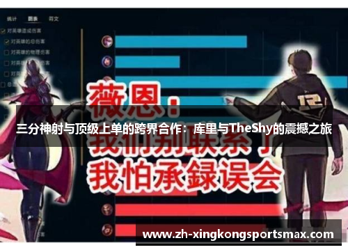 三分神射与顶级上单的跨界合作：库里与TheShy的震撼之旅
